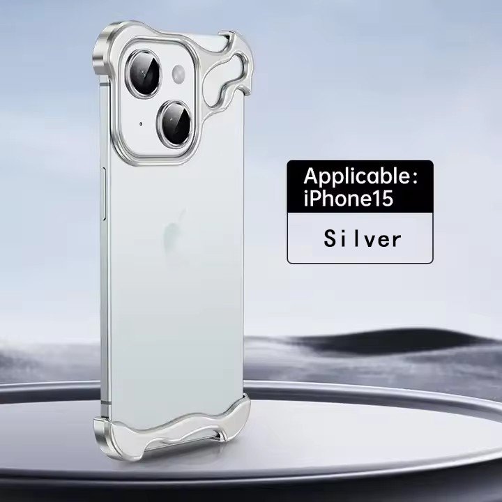 Minimalism Alloy Phone Case Compatible for iPhone 16 15 14 13 12 pro max series