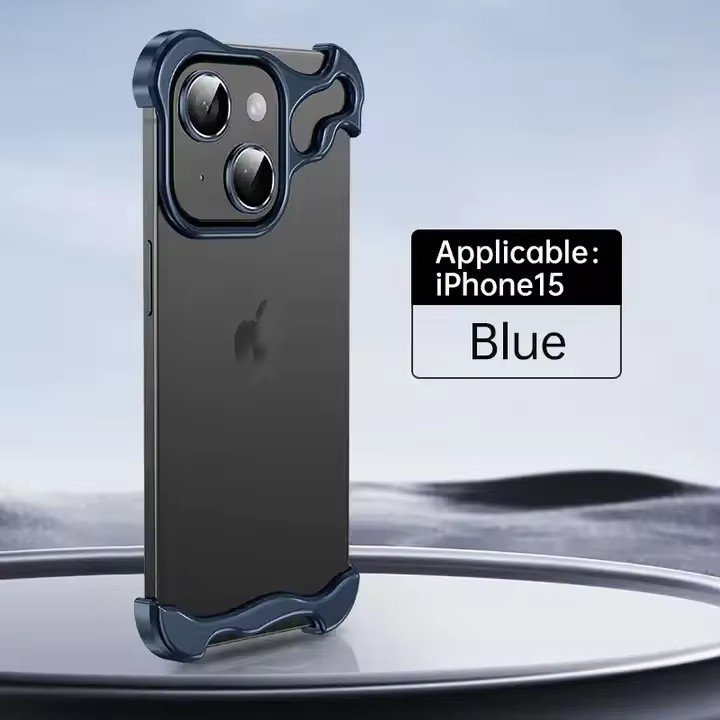 Minimalism Alloy Phone Case Compatible for iPhone 16 15 14 13 12 pro max series