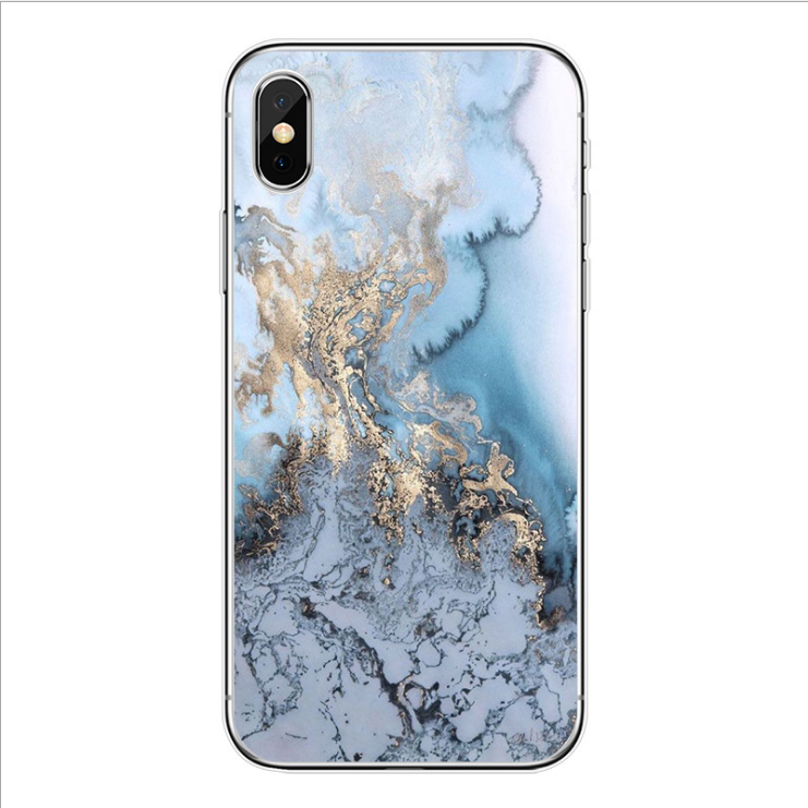 Gift Promotion Mobile Phone Case for iphone 6/7/8/X Marble Print Soft TPU Cover Case for Cellphone