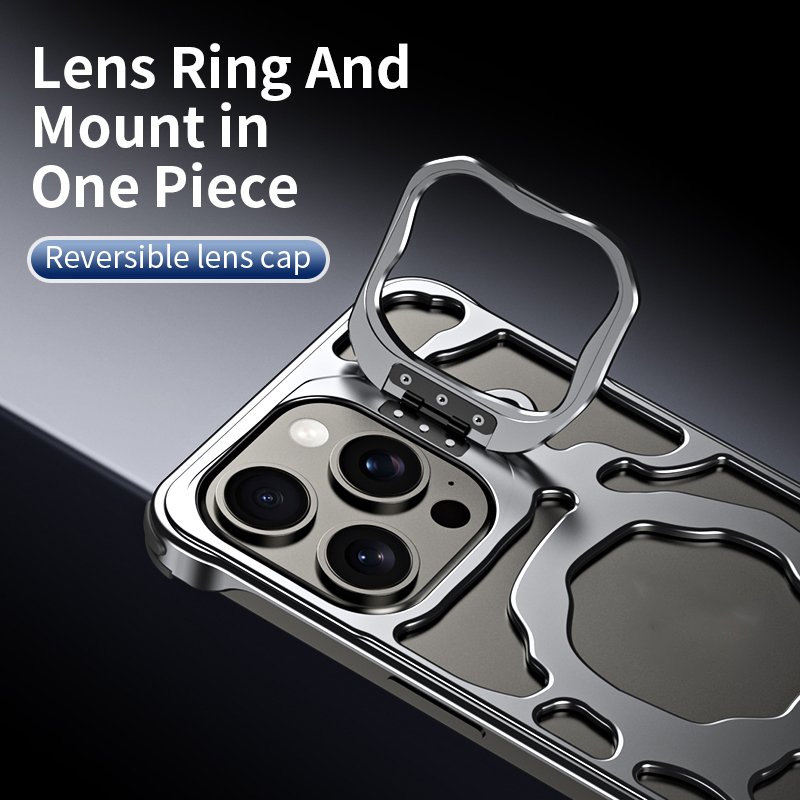 Luxury Irregular Aluminum Shockproof For IPhone 13~15 series For IPhone aluminium alloy corner pad phone case bumper