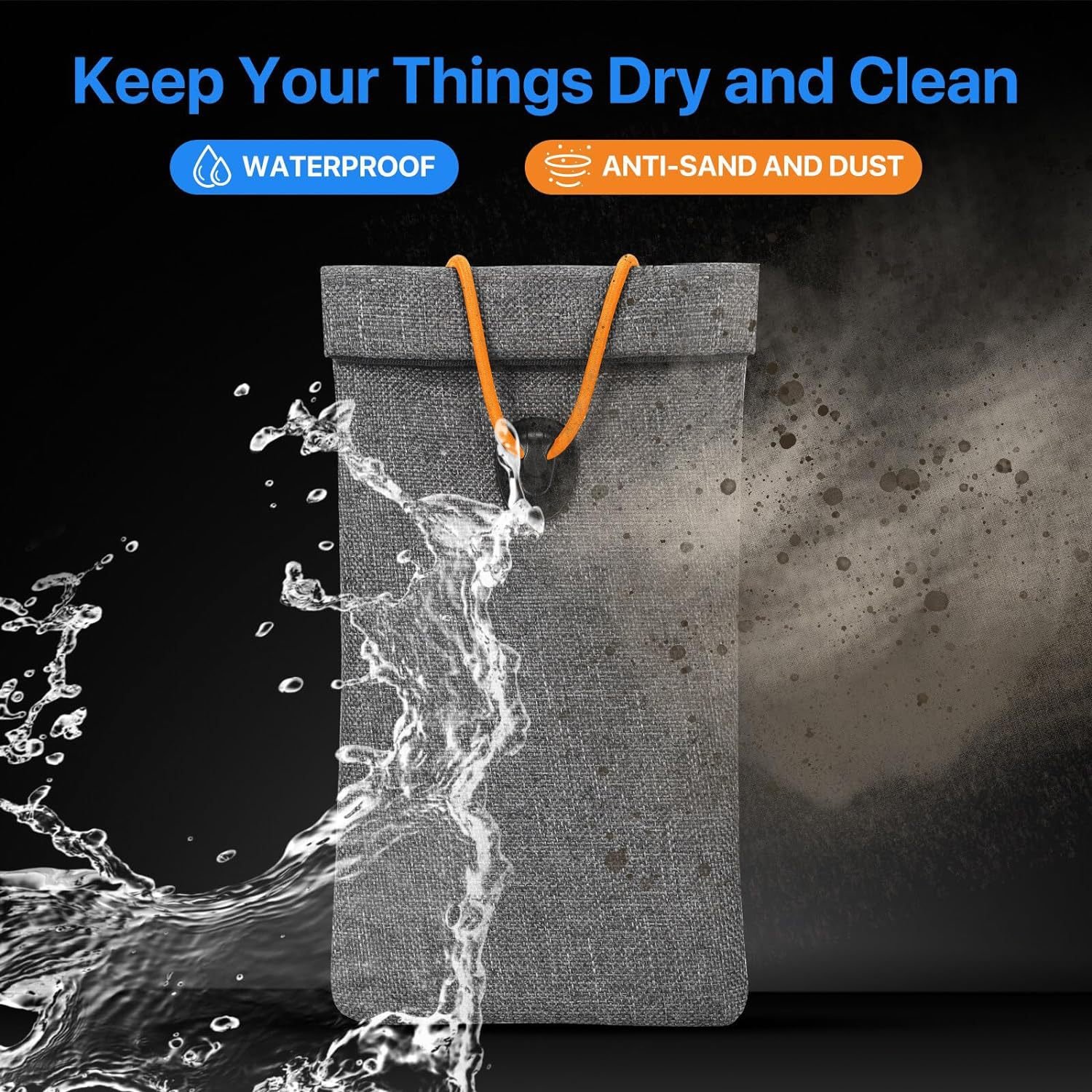 Signal Blocking Faraday Bag Mobile Phone Anti Radiation Theft Shielding Bag RFID Car Key FOB Protection Storage Case Pouch