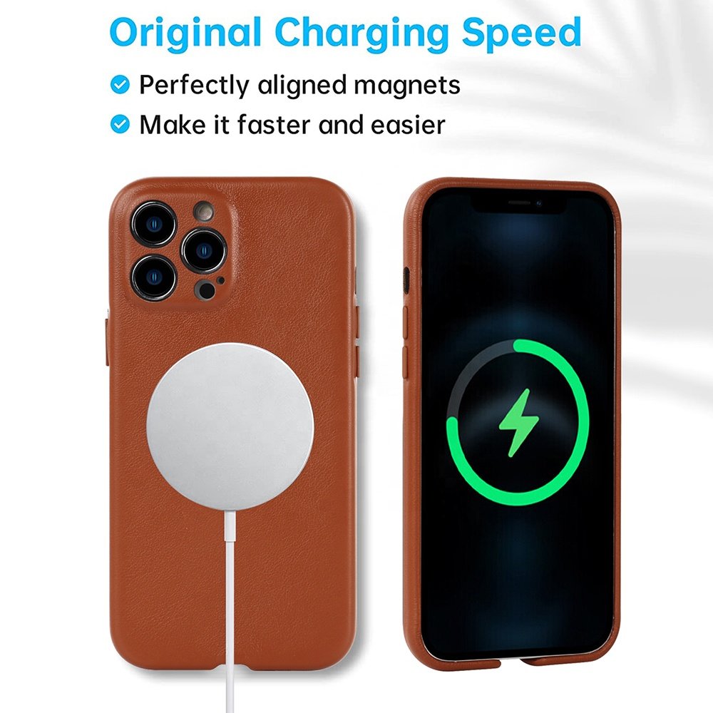Magnetic Pu Leather Phone Cover for iPhone 14 14 plus 13 13 pro Shockproof Cell Phone Cases for iPhone 15 pro