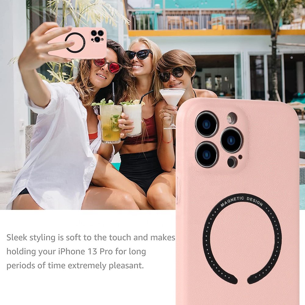 Magnetic Pu Leather Phone Cover for iPhone 14 14 plus 13 13 pro Shockproof Cell Phone Cases for iPhone 15 pro