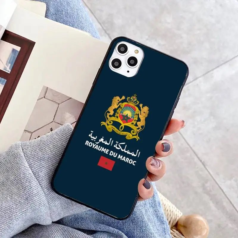 Morocco Flag Passport Phone Case For IPhone 11 12 13 Mini Pro Max 8 7 6 6S Plus X 5 SE 2020 XR XS Funda Case