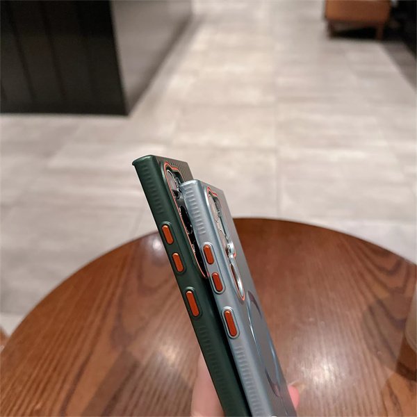 CD Pattern Wireless Charging Corrugated Case Metallic Feel Oil Painting Mobile Phone Case for Samsung S22 S23 S24 Ultra Case