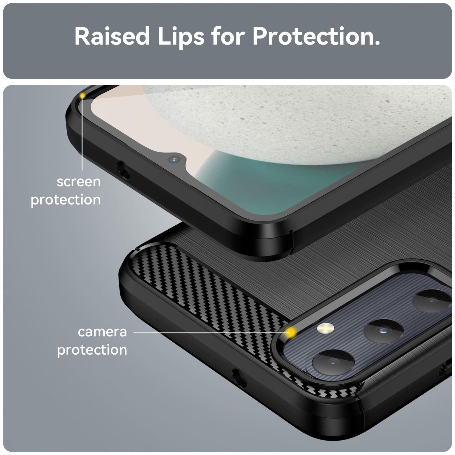 Hot Sale Carbon Fiber Case For Samsung a05S Mobile Phone case Shockproof Back Cover for Samsung A05 A15