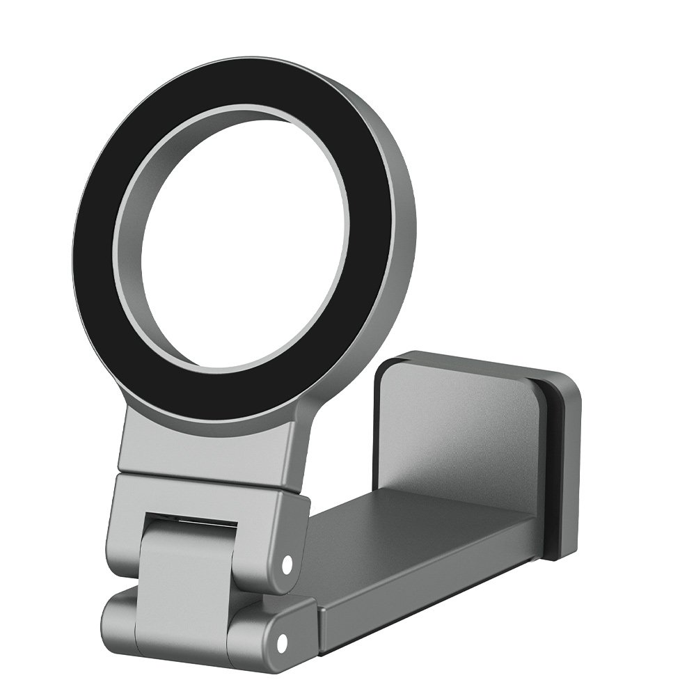 Portable Aluminium Alloy Phone Holder Strong Magnetic Phone Holder Folded Phone Stand for Airplane Traveling