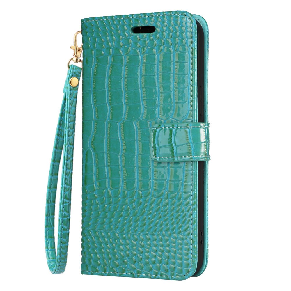 2024 New Wallet Phone Case Crocodile Pattern Phone Bag with Pocket Rope Phone Case, Suitable for iPhone 16 15 1413 Phone Case