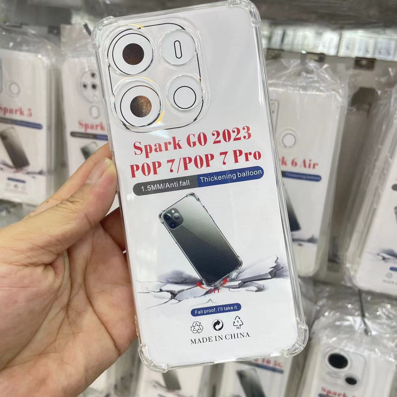 Applicable TRANSSION infinix Hot40i phone case Hot11s airbag anti-fall Hot12pro transparent shell hot9