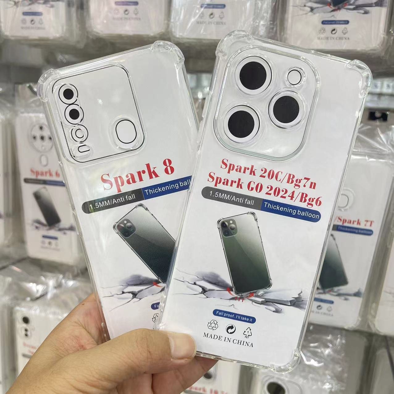 Applicable TRANSSION infinix Hot40i phone case Hot11s airbag anti-fall Hot12pro transparent shell hot9