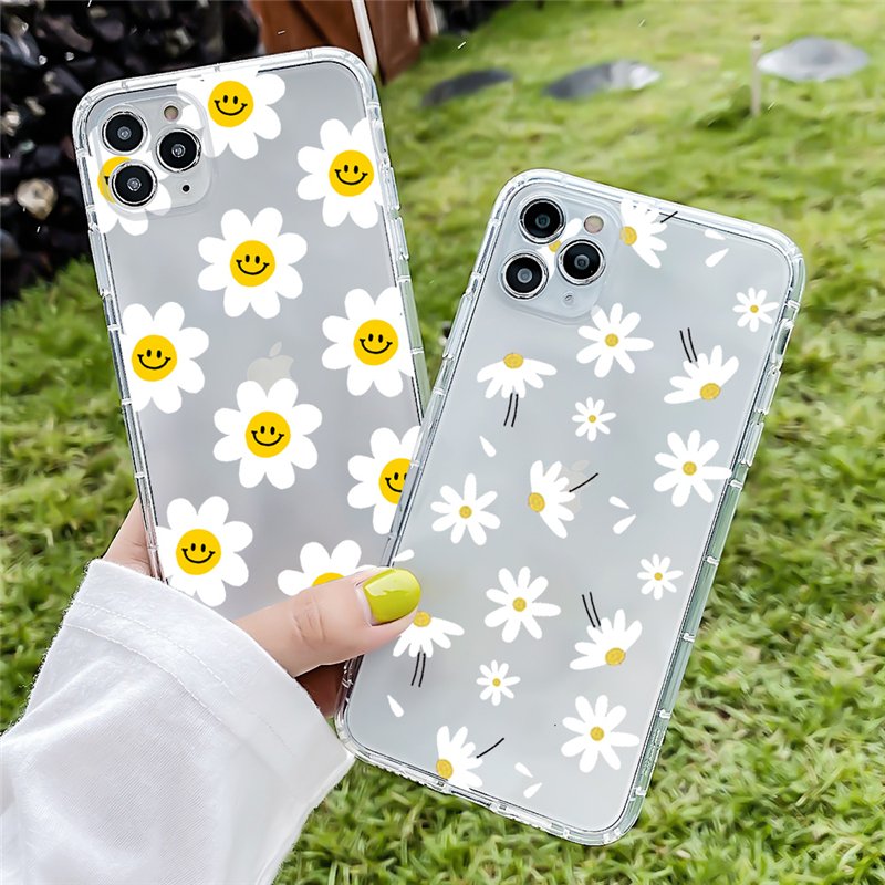 3D print pink flower Clear TPU cell Phone Case For iPhone 13 pro max