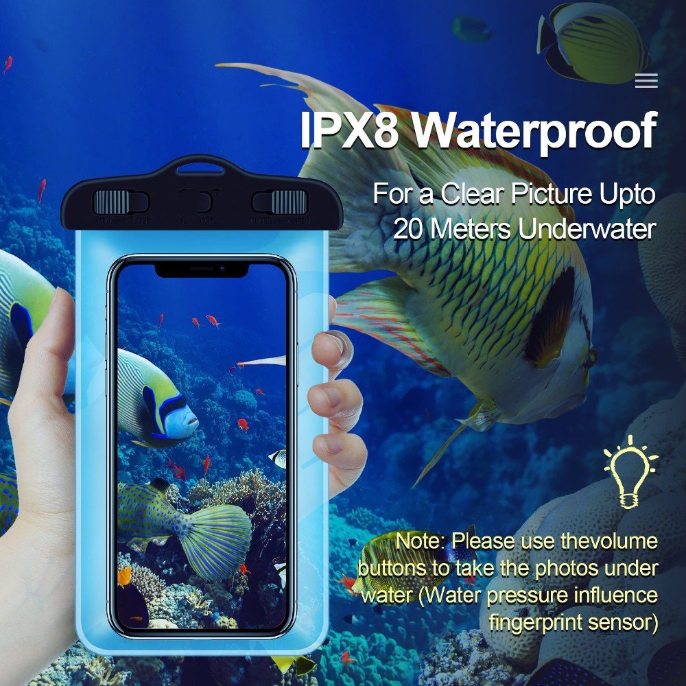 Original Sealed Waterproof Phone Case For Iphone for Samsung Swimming Dry Bag Underwater Case WaterProof Bag Mobile Phone Cover