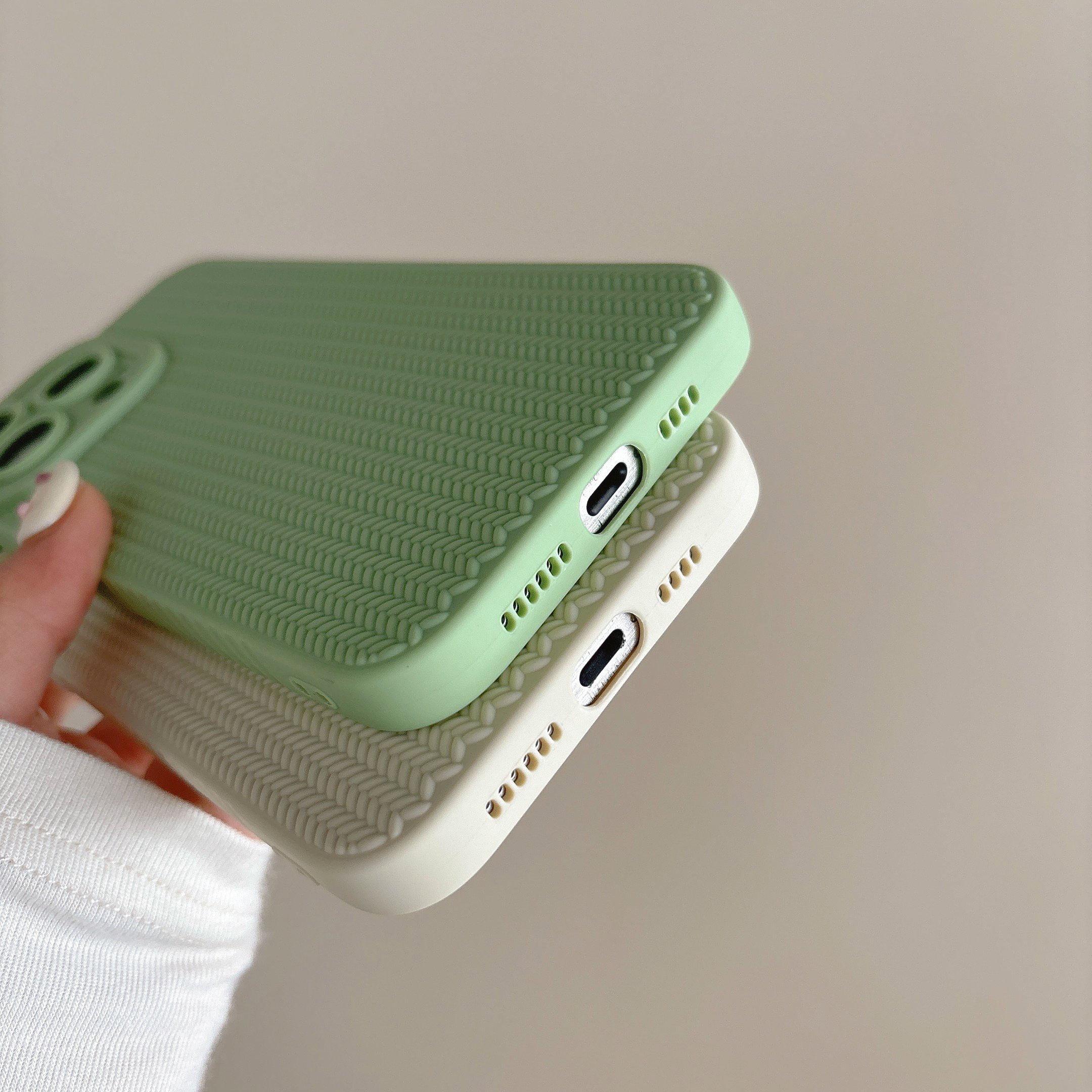 Candy Color Woven Pattern Luxury Cover Mobile Phone Cases for iPhone 15 14 13 12 11 Pro Max XS XR 7 8 Plus SE2020 SE2022 SE3