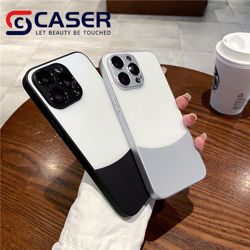 Simple Skin Feel Matte Color Blocking Mobile Phone Case Lens Film Dustproof Hole Ultra Light Phone Covers for iphone 16 15 14 13