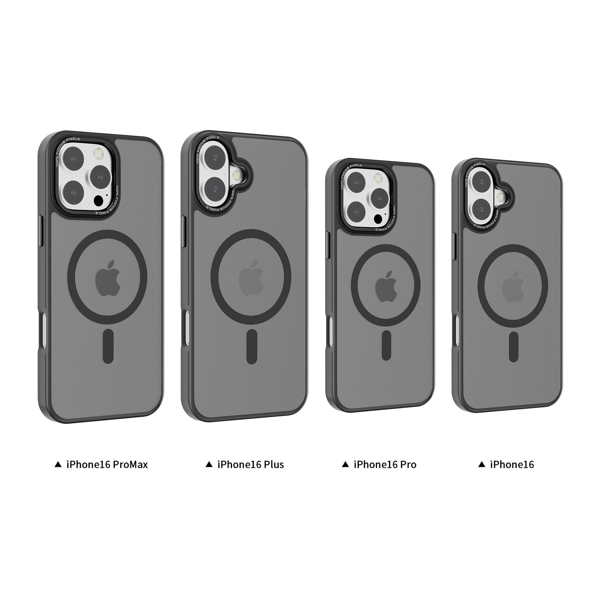 Matte Magnetic charging Acrylic PC Back Shockproof TPU Phone Case for iPhone 16 16 Plus 16 Pro 16 Pro Max Frosted Case