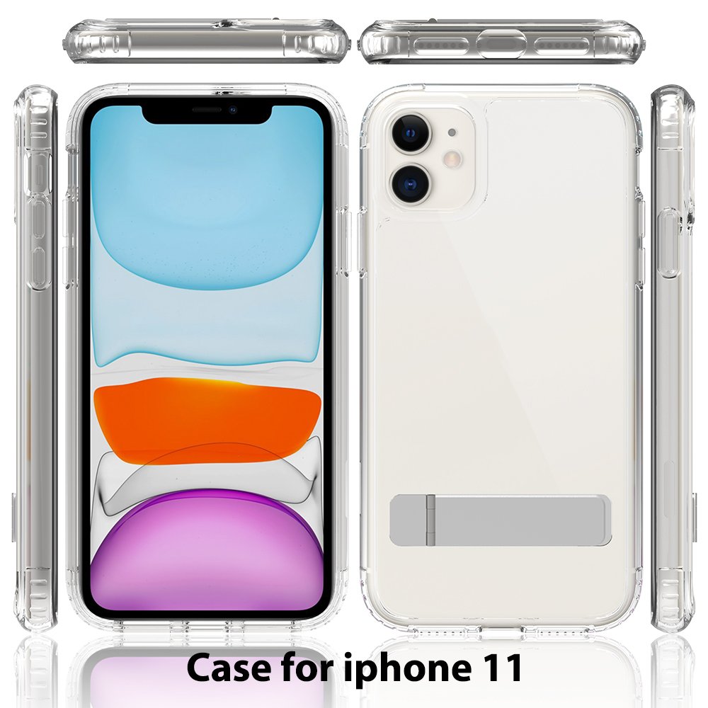 One-word Stand Cases For iPhone 11 Shockproof Transparent Cell Phone Back Cases Cover Clear Suitable For Apple Mobile Phone Case