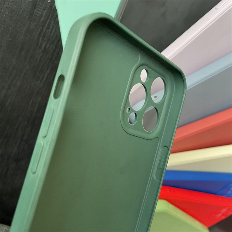 Ultra Thin Matte Colorful TPU Case For iPhone 15 Pro Max 14 13 12 11Silicone TPU Light Weight Cover Small Holes Lens Protection