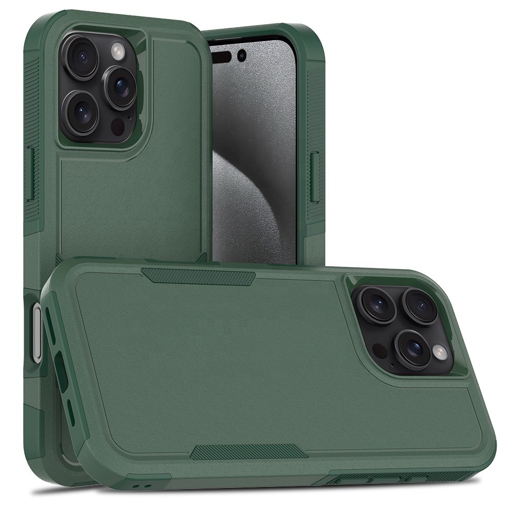 Vkoo New 360 Degree Anti-Fall Protection Mobile Phone Cases For iPhone 16 15 14 Camera&Screen Full Coverage Phone Cover Bags