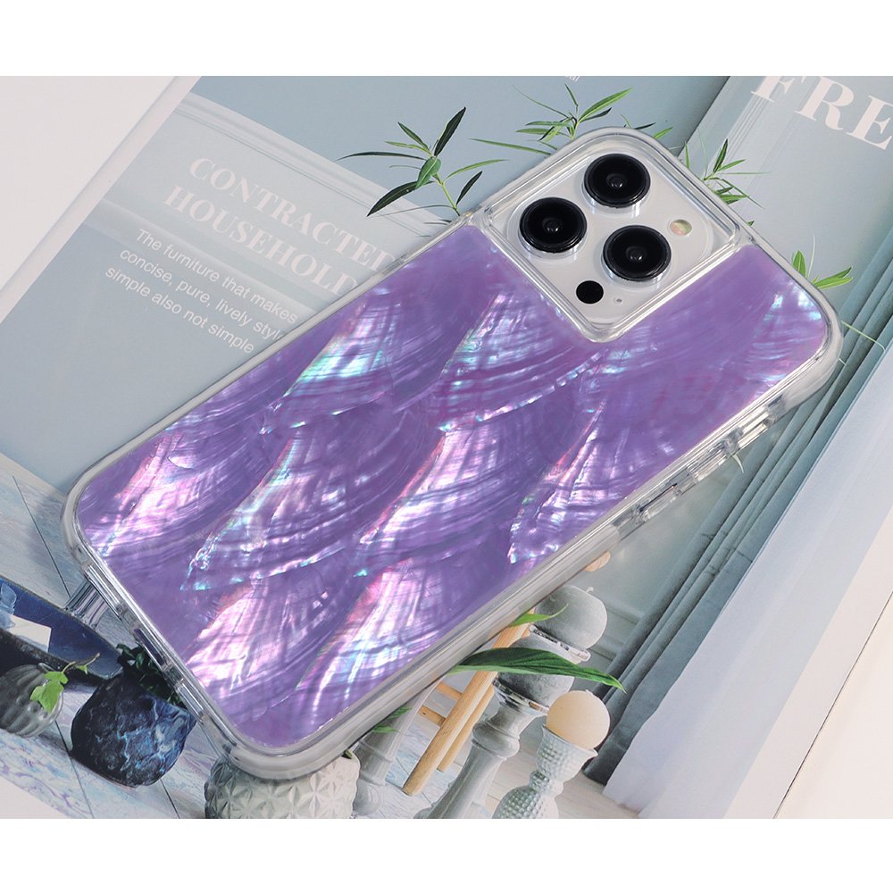 Best Selling Wholesale Factory Pretty Shining Seashell TPU PC TPE Epoxy Resin Mobile Phone Case for iPhone 15 14 13 pro max