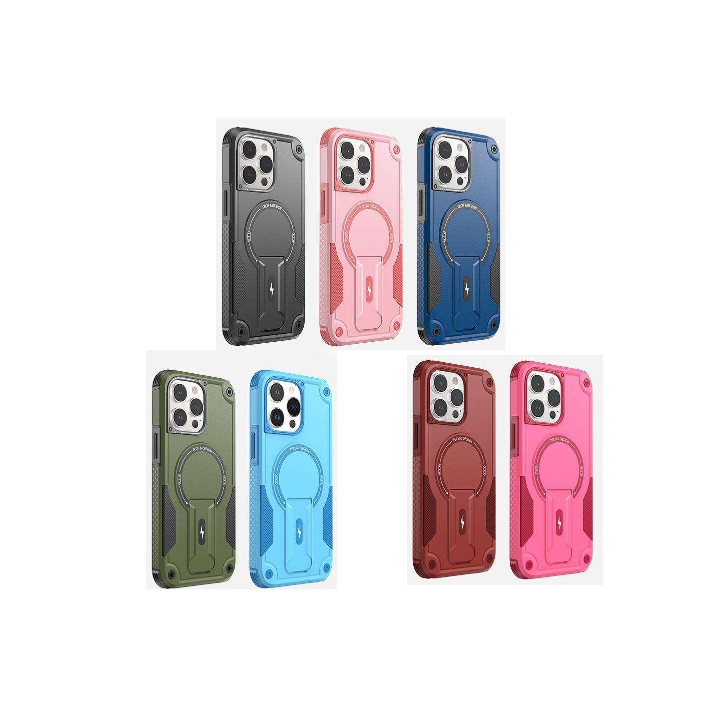 mobile i phone 13 pro max case with mobile phone case holder to support magnetic charger for iphone 16 case