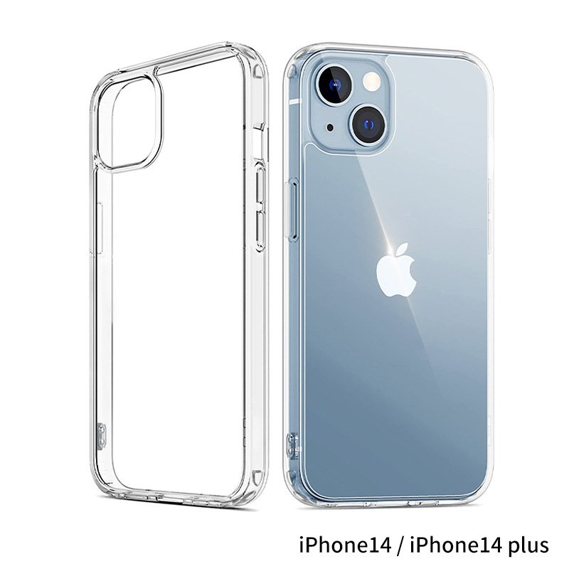 TPU HD clear transparent mobile back cover cases for iPhone 14 13 12 11 8 7 x xs xr pro mini plus max with lens protector
