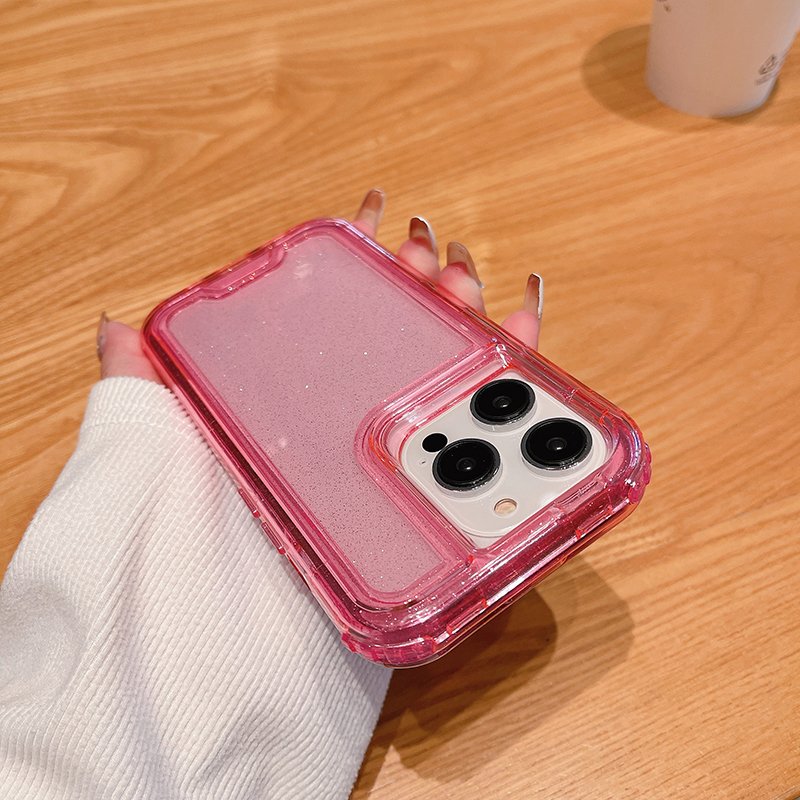 Shockproof 360 Bumper Cell Phone Case For iPhone 16 15 14 13 12 Pro Max 3 in 1 Hybrid Hard PC Soft TPU Protective Back Cover