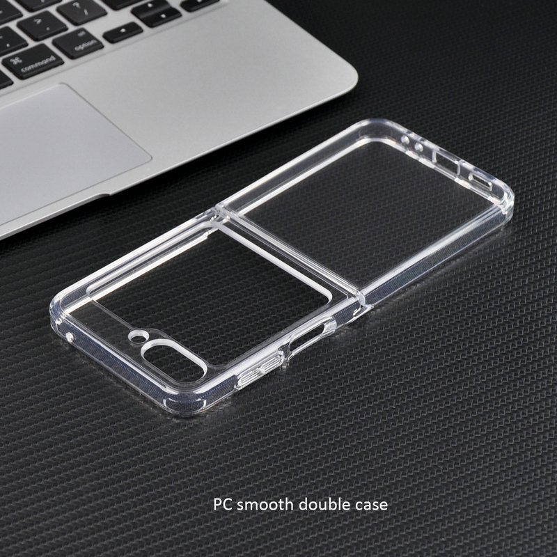 Premium quality Anti Yellow shockproof Transparent TPU PC Phone Case for Samsung z flip 5