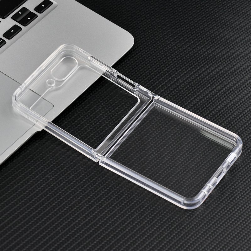 Premium quality Anti Yellow shockproof Transparent TPU PC Phone Case for Samsung z flip 5