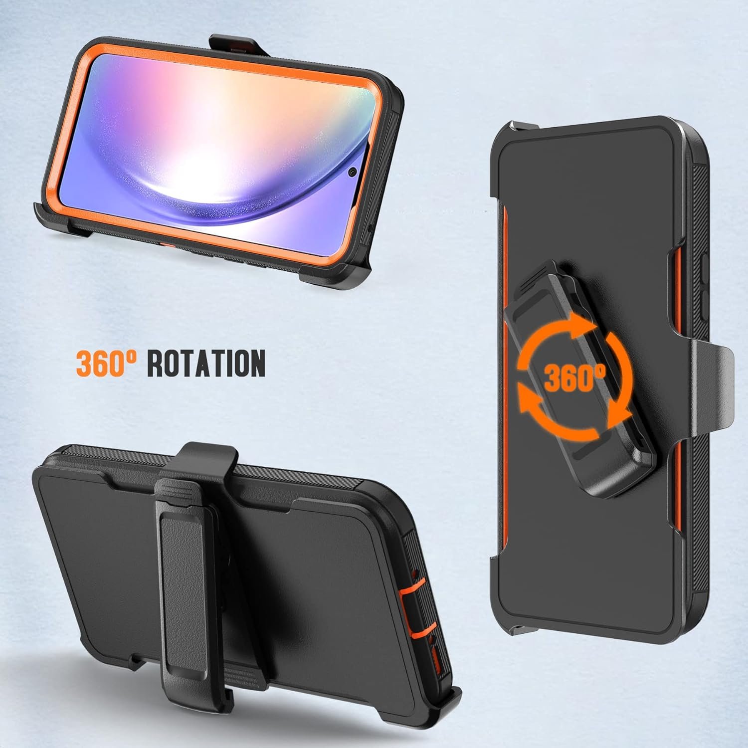 Holster Pro Rugged Belt Clip Mobile Phone Case For iPhone 16 15 14 13 12 11 Shockproof Heavy Duty Defender TPU Back Cover
