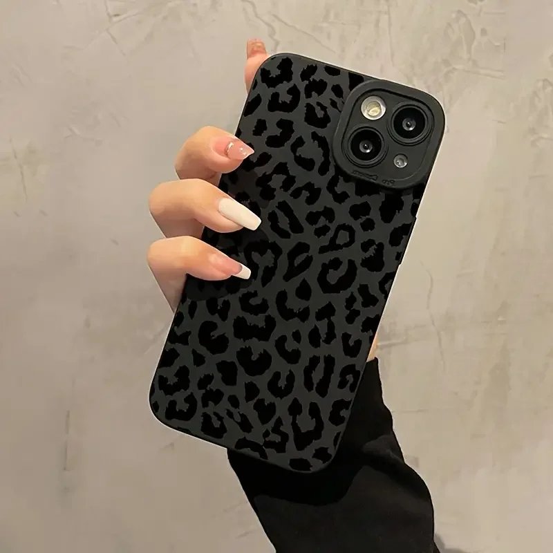 Black Print Leopard Graphic Phone Case For Xiaomi 11 Lite 5G NE 14 13T 13 12T 12 Poco X6 X5 X3 F5 M6 Pro Shockproof Bumper Cover