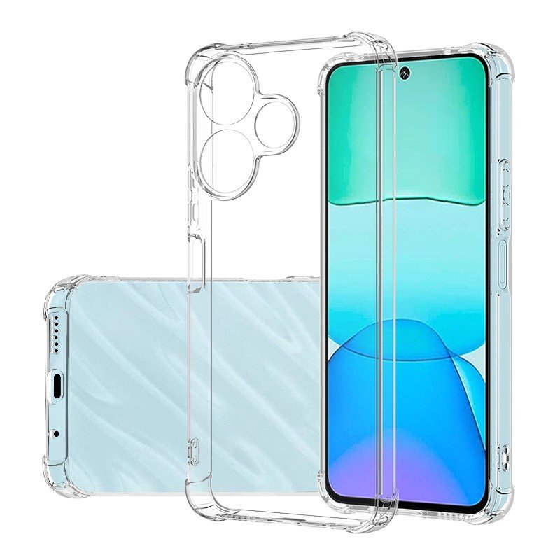 Shockproof Soft TPU Case For Xiaomi 11i 12 Lite Pro 12 Poco C40 F4 M5 Redmi Note 13R Pro Clear Transparent Protector Cover
