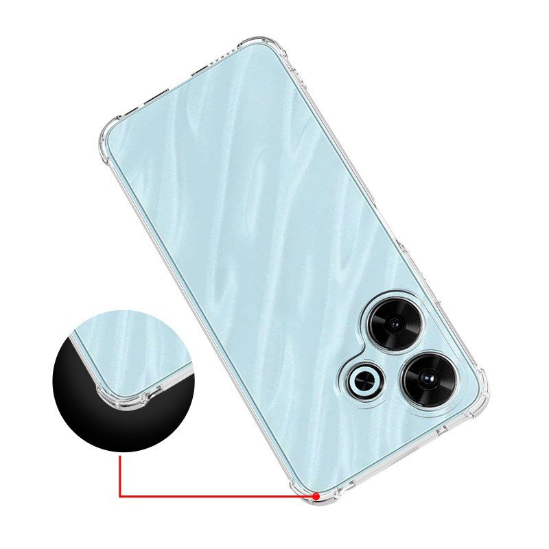 Shockproof Soft TPU Case For Xiaomi 11i 12 Lite Pro 12 Poco C40 F4 M5 Redmi Note 13R Pro Clear Transparent Protector Cover