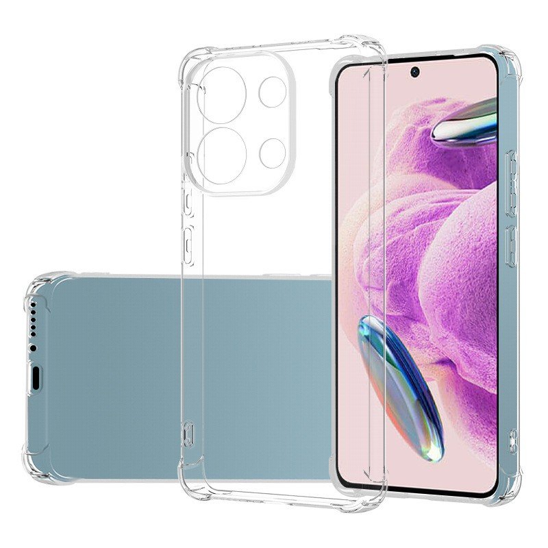 Shockproof Soft TPU Case For Xiaomi 11i 12 Lite Pro 12 Poco C40 F4 M5 Redmi Note 13R Pro Clear Transparent Protector Cover