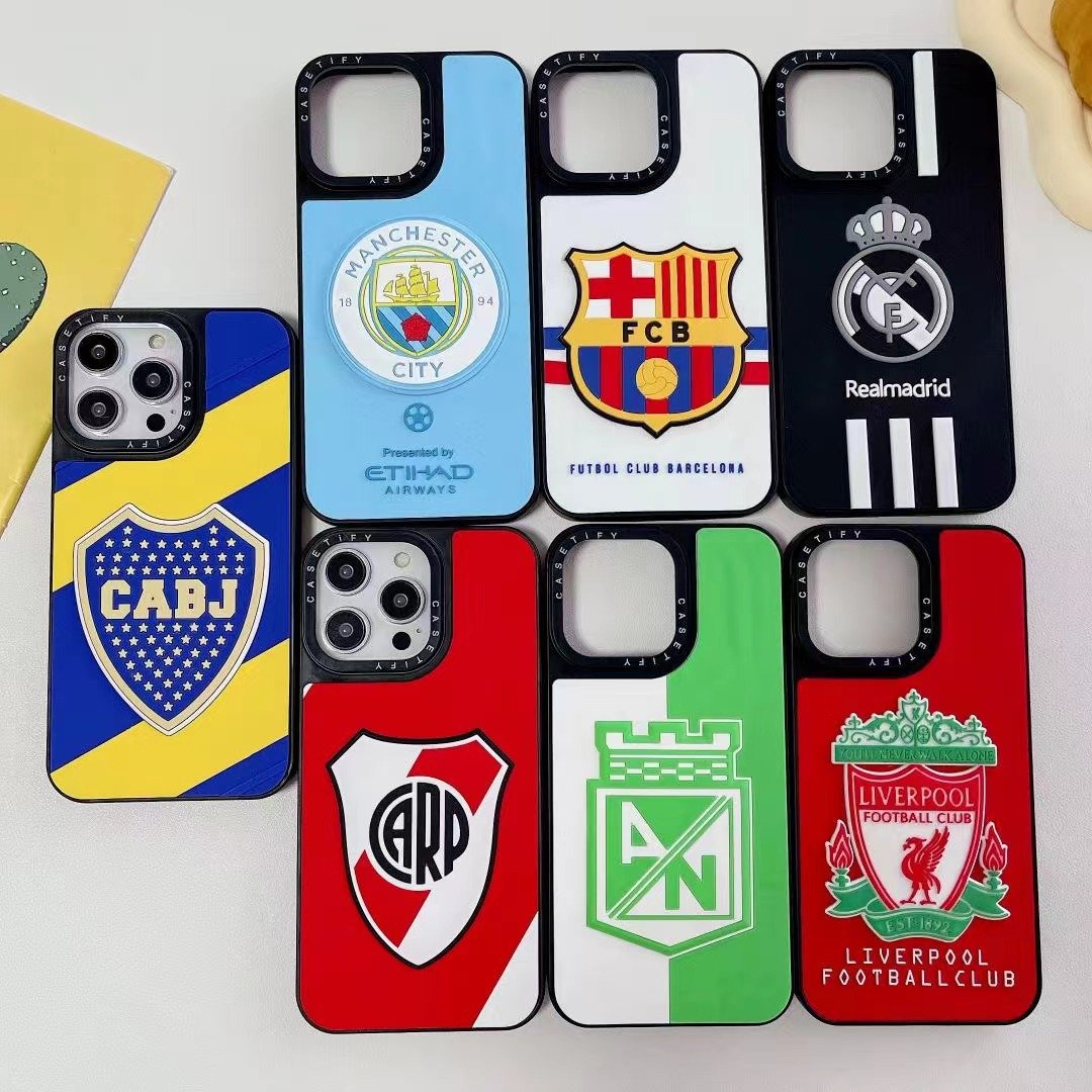 Fashion Football Sport Team Mobile Phone Case For Iphone 15 14 13 12 15plus 15pro 15promax Pro Max Cell Shell Cover Phone Cases