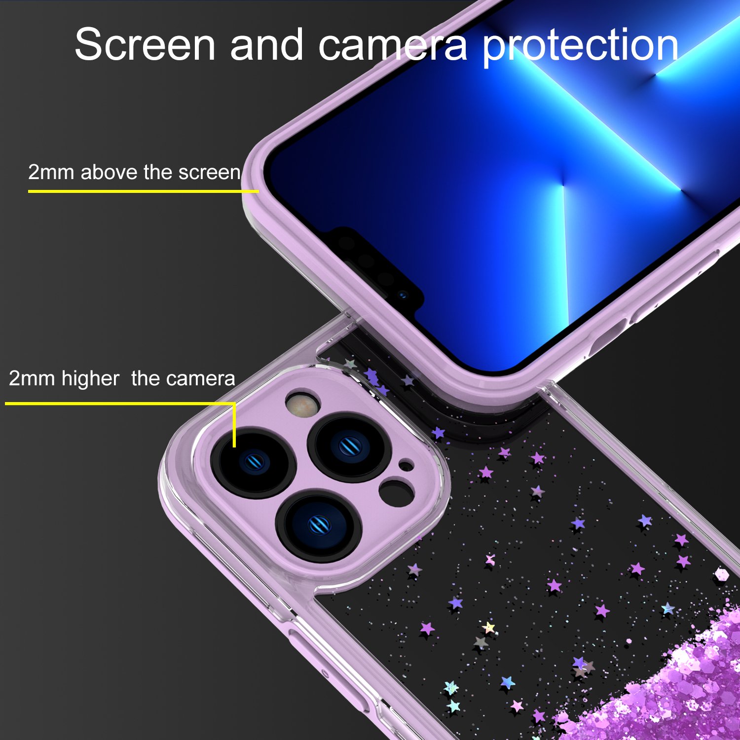Luxury Gradient Transparent PC TPU Phone Case for iPhone 15 16 Pro Max Features Wireless Compatible Huawei Realme Cellphones