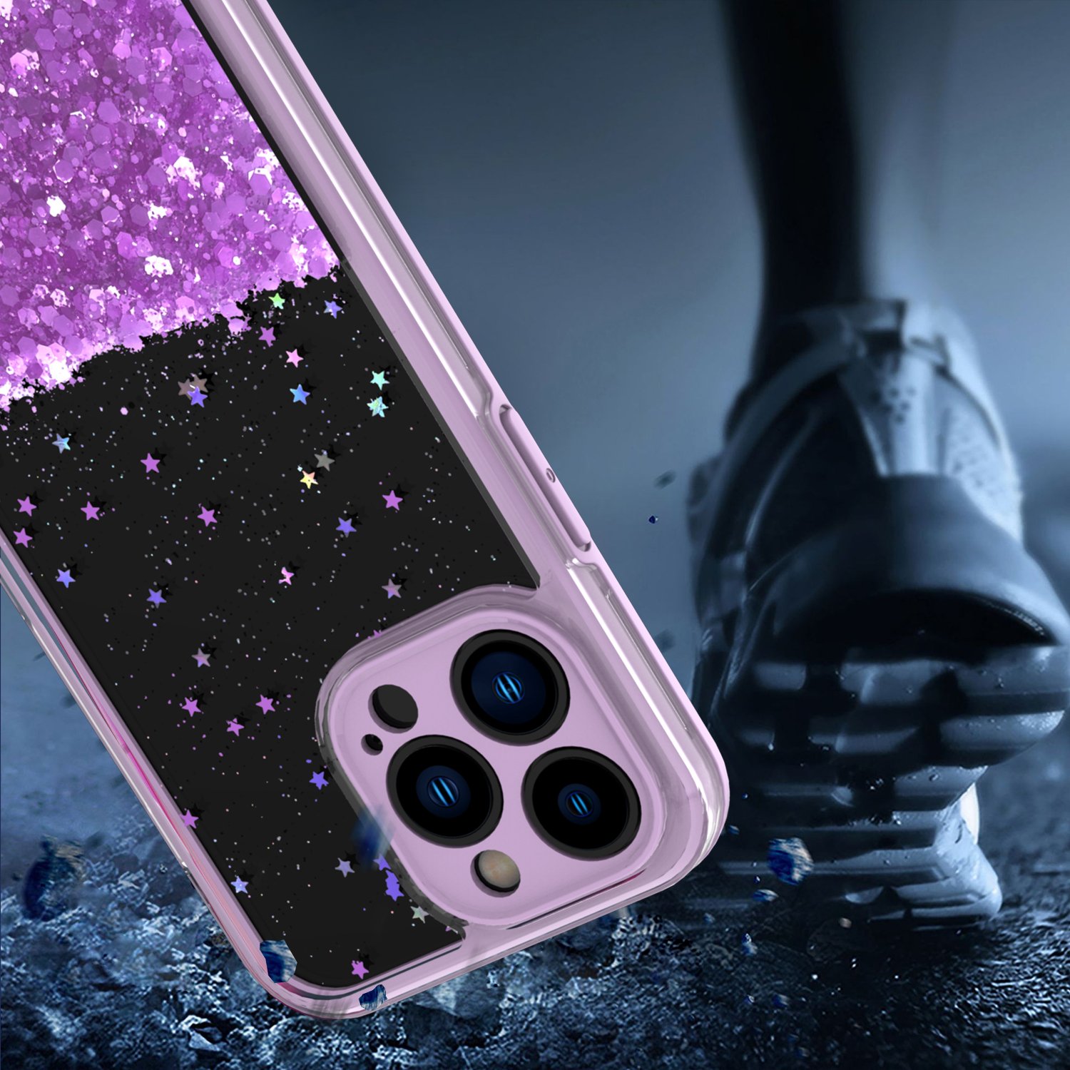 Luxury Gradient Transparent PC TPU Phone Case for iPhone 15 16 Pro Max Features Wireless Compatible Huawei Realme Cellphones
