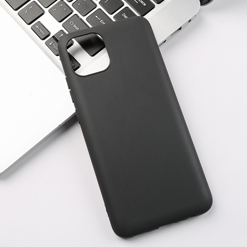Black Matte Silicone Phone Case For Samsung Galaxy A16 Soft TPU Cell Phone Case Protective Back Cover