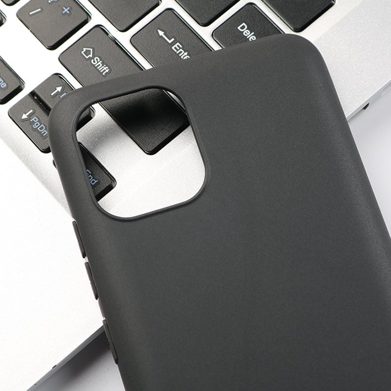 Black Matte Silicone Phone Case For Samsung Galaxy A16 Soft TPU Cell Phone Case Protective Back Cover