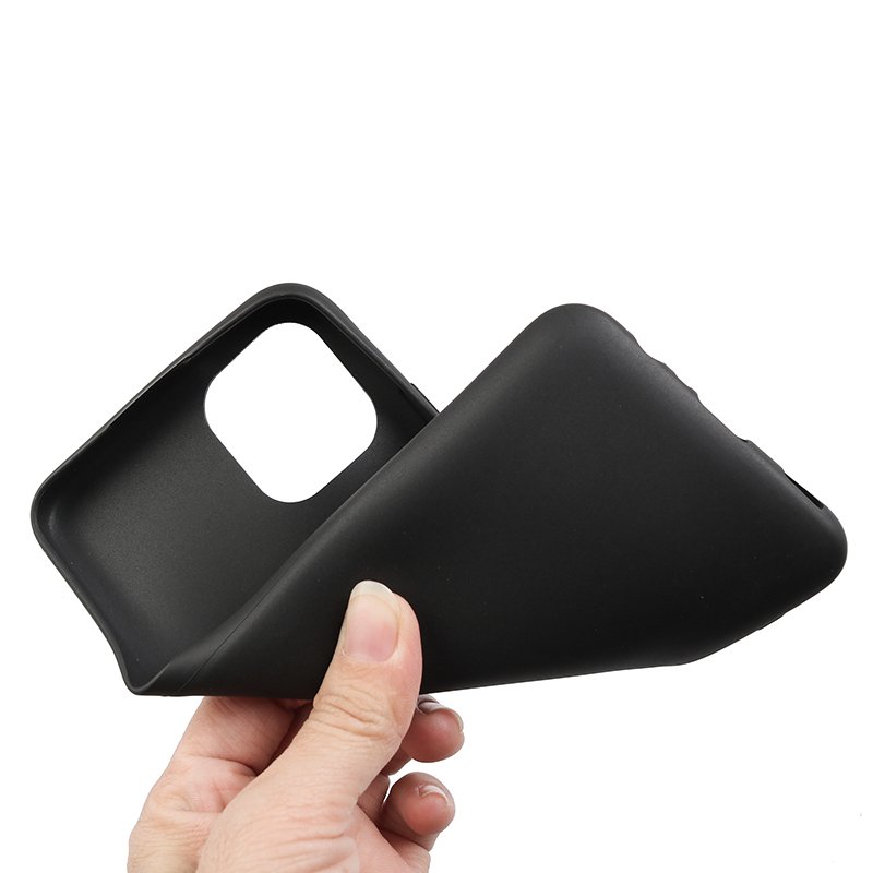 Black Matte Silicone Phone Case For Samsung Galaxy A16 Soft TPU Cell Phone Case Protective Back Cover