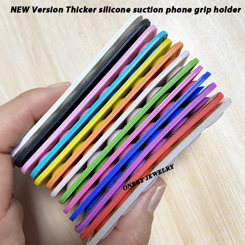 2024 Wholesales Hot Sale Silicone Suction Phone Case Adhesive Mount Cellphone Case Silicone Suction Phone Grip Holder