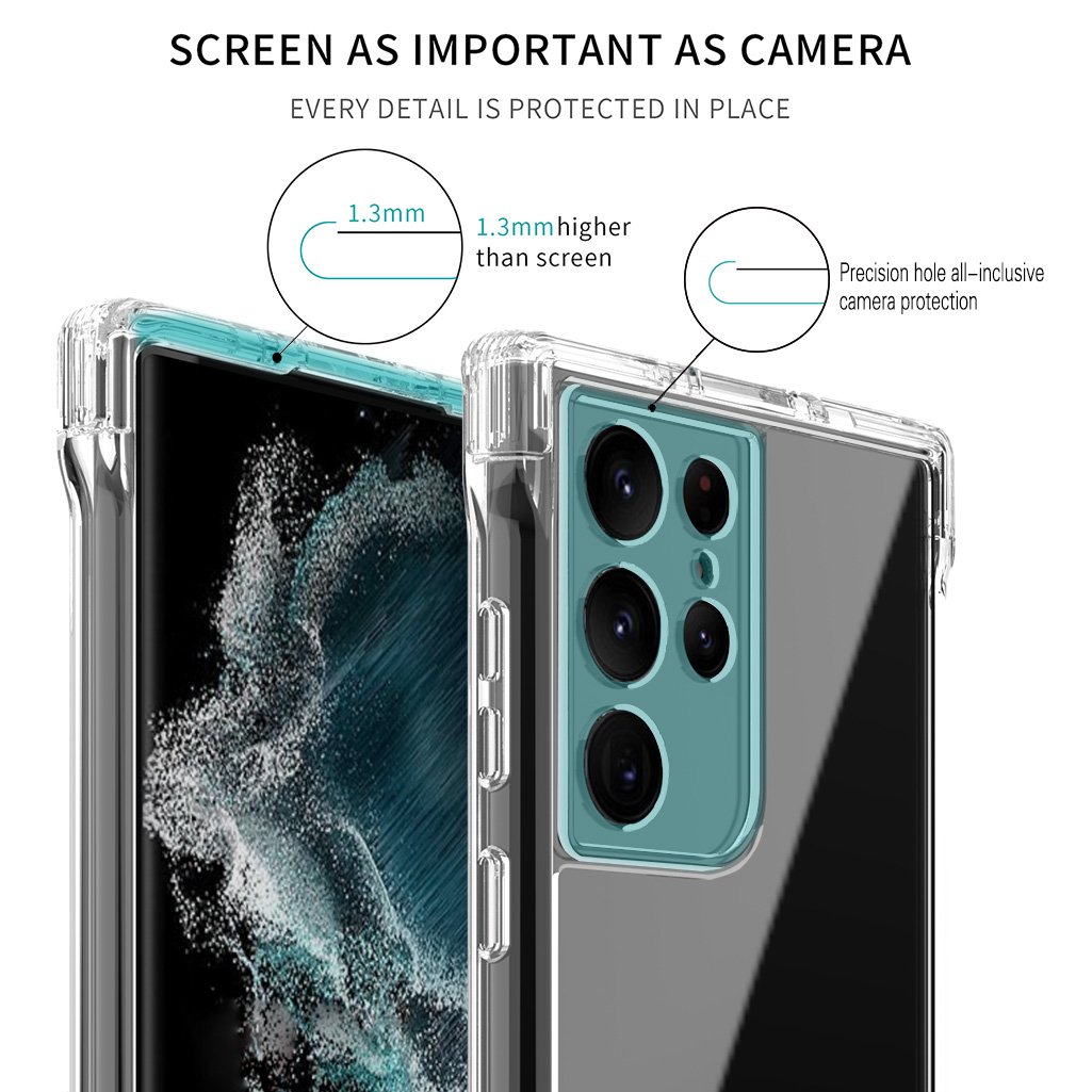 Clear Shockproof Phone Popular portable bracket mobile phone case for case Samsung S22ultra
