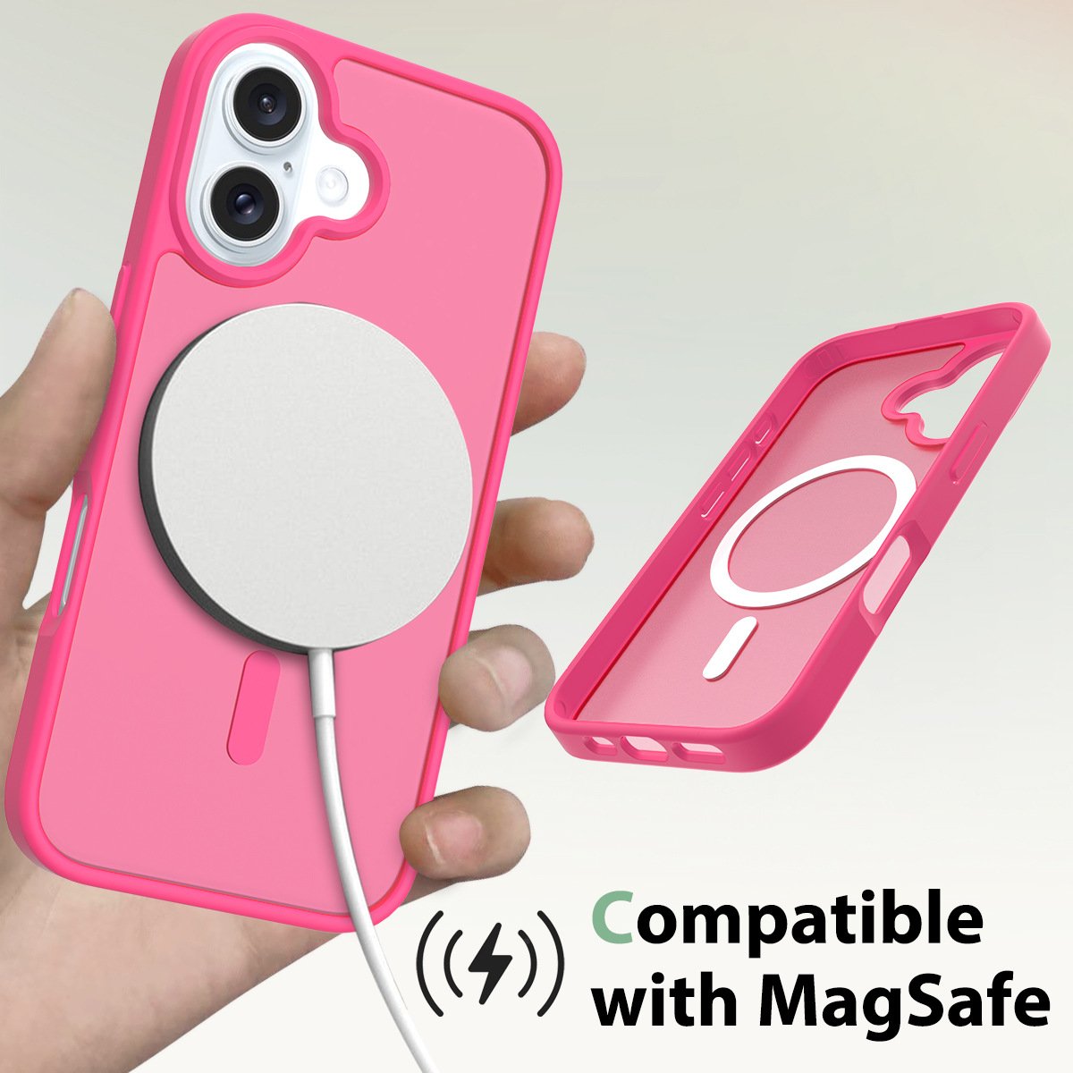 Magnetic case For IPhone 16 Clear Acrylic Non-Yellowing Shockproof Protective Slim Phone Case For Iphone 16promax