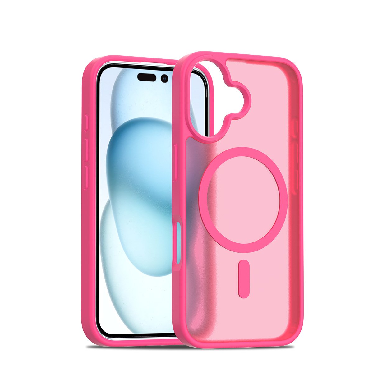 Magnetic case For IPhone 16 Clear Acrylic Non-Yellowing Shockproof Protective Slim Phone Case For Iphone 16promax