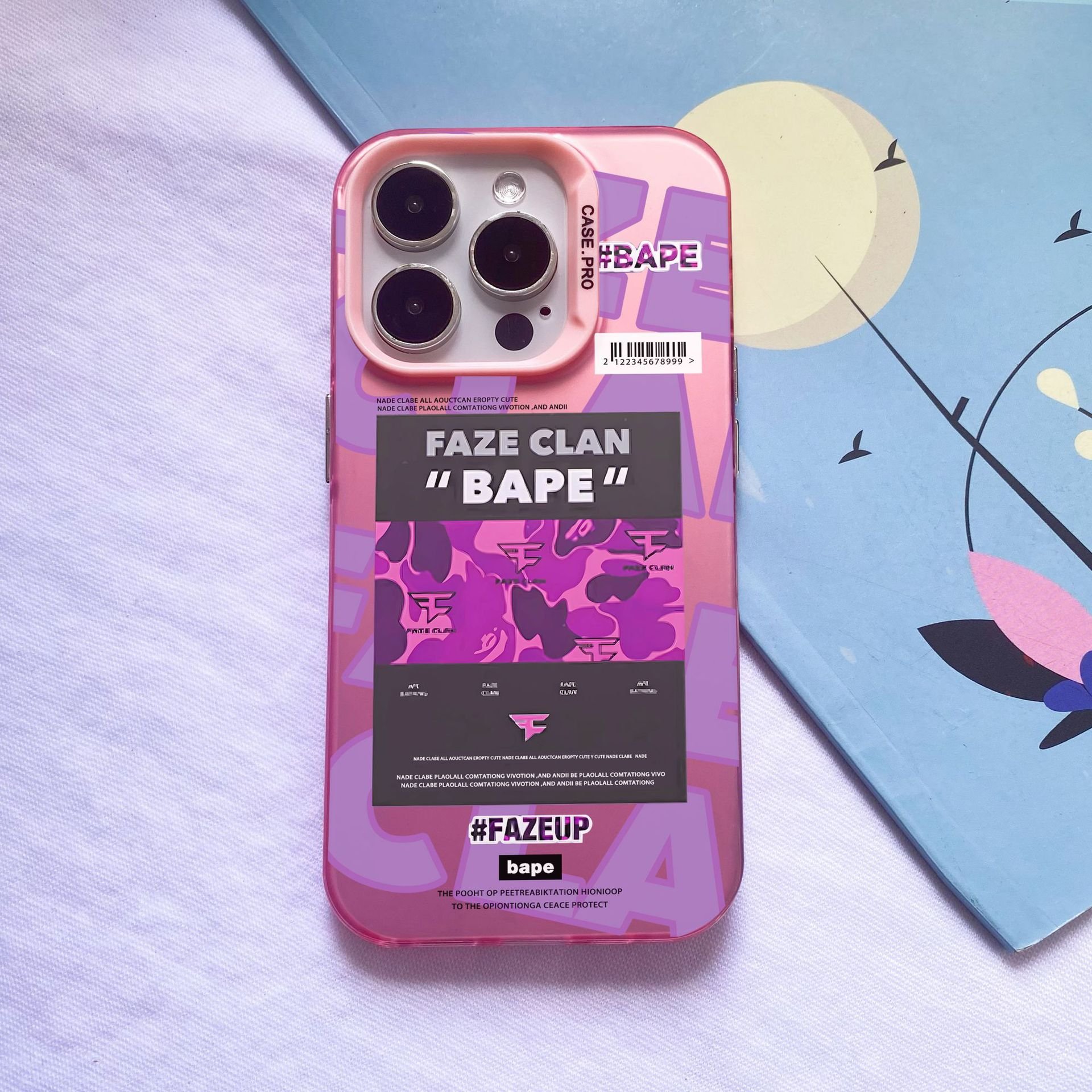 Bape color silver IMD phone cases for iphone 11 12 13 14 15 16 pro max all-inclusive anti-drop plating mobile phone accessories
