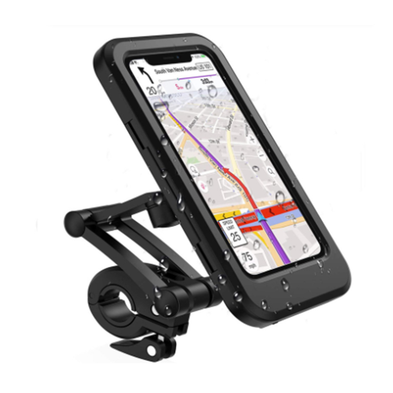 Magnetic Portable Motorcycle Mobile Phone Holder For Bicycle Bike With Bag Waterproof Phone Case