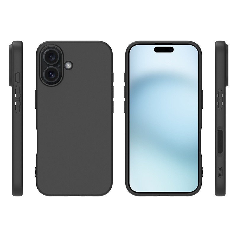 Black matte tpu mobile phone cases anti fall waterproof phone case for iPhone 16 15 14 Plus 13 Pro Max 12 Pro 11 X XR 6 7 8 Plus
