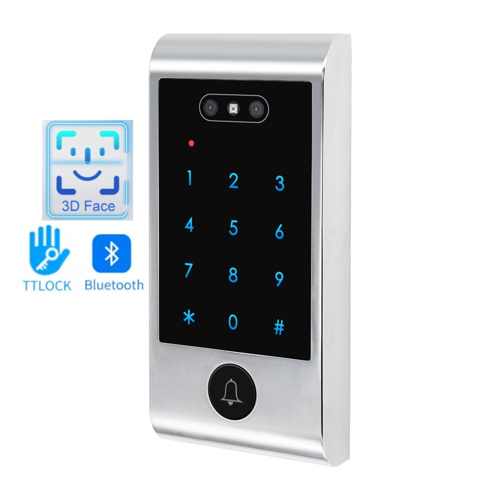 TTLock Ble/WiFi Password Card Door Access Controller Face Recognition Biometric Time Attendance Access Control System