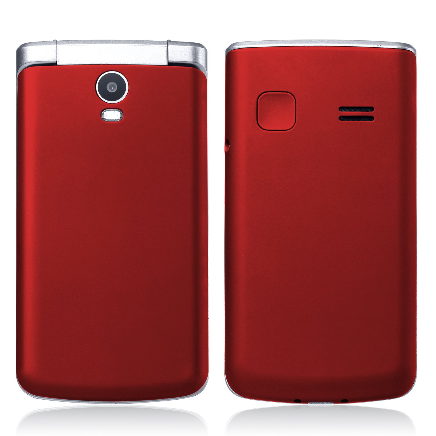 Red GSM dual sim dual folding mobile phones old man keypad senior flip phone with competitive price