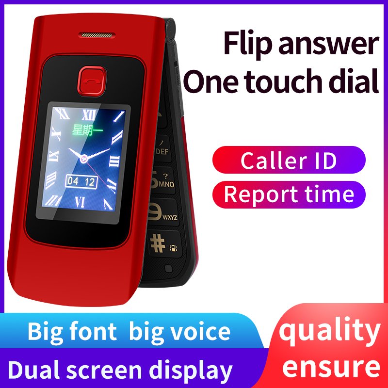 New Design Flip Phone 4G Lte Oem 4G Flip Mobile Phones Unlocked Keypad With 4G internet Sos Flip Phone 4G Elderly For Seniors