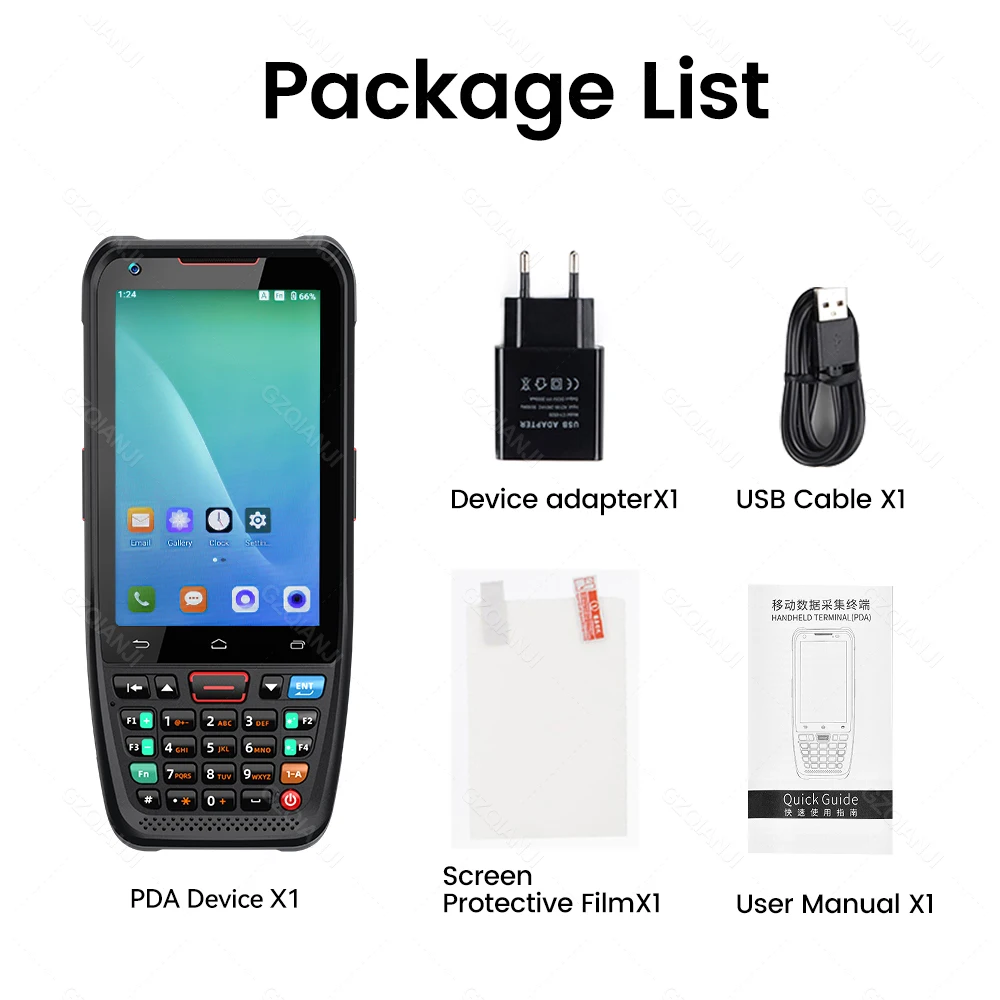 Android 10 3GB 32GB PDA Rugged handheld terminal mobile nfc reader pda data Barcode Scanner Inventory Wireless 4G GPS POS PDA